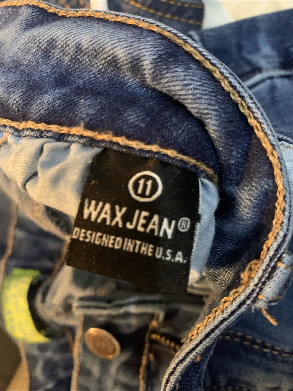 Wax Jean Women's Dark Blue Skinny Jeans - Picture 5 of 7